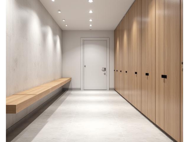 Vestiaires modernes avec casiers