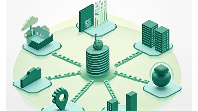 Illustration du concept de collecte de données, avec des icônes de données et un verrou de sécurité.