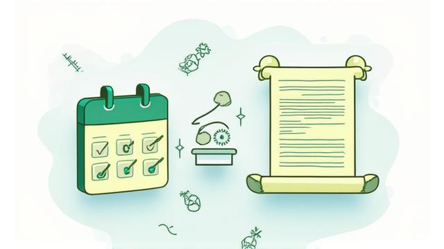 Illustration d'un calendrier et d'une icône de flèche de rafraîchissement, symbolisant les mises à jour régulières des politiques.